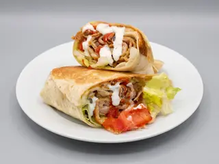 Kebab con mozzarella arrotolato