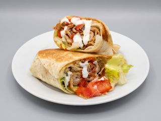 Kebab con mozzarella arrotolato