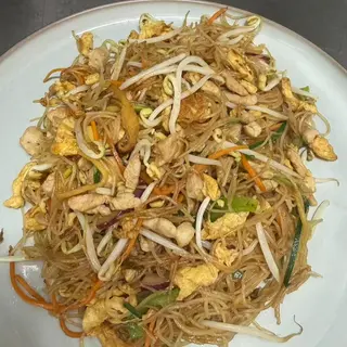 265.spaghetti riso con pollo