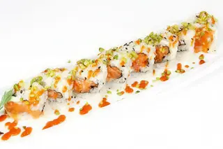 112. Sake pistacchio roll