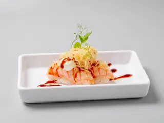 191. Salmone flambe e tartufo
