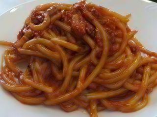 Spaghetti alla chitarra all'amatriciana