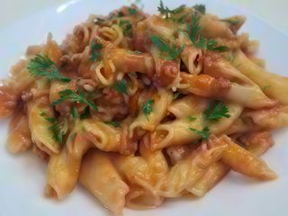 Garganelli all'arrabbiata