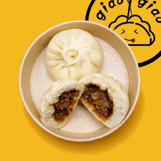 10. Baozi con Carne di Maiale e Funghi - 2 Pezzi