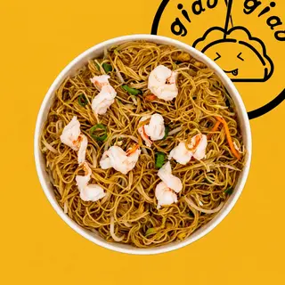 57. Spaghetti di riso con gamberetti