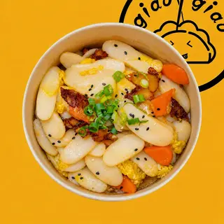68D. Gnocchi di riso saltati con pancetta affumicata cinese
