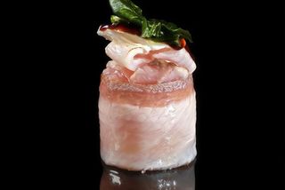 346 Gunkan ricciola flambe - 1 pezzo