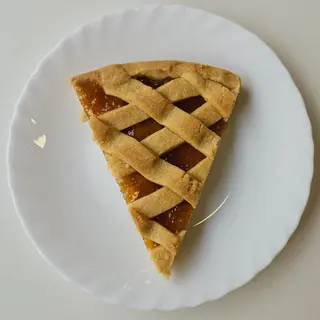 Trancio di crostata di albicocca