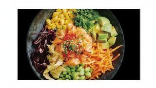 Salmone poke cotto