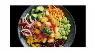 Gamberi fritti poke