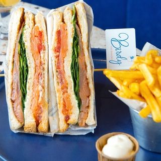 Salmon Club Sandwich