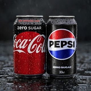 In base alla disponibilità Coca-Cola zero o Pepsi zero Lattina 330 ml