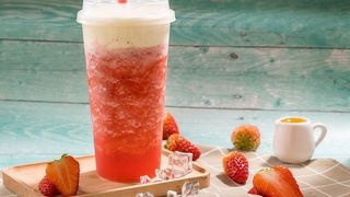 Te verde alla fragola