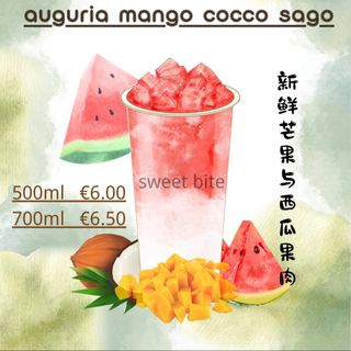 西瓜好芒椰auguria mango cocco sago