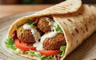 Piadina falafel