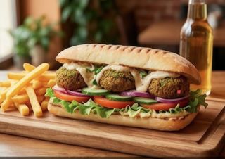 Panino falafel menù