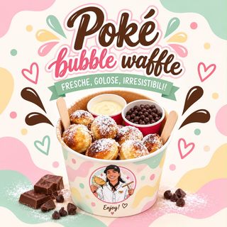 Componi la tua pokè mini waffle (2 persone 50pz)