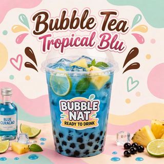 Bubble tea Tropical blu
