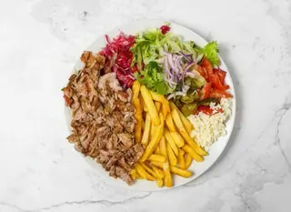 Piatto kebab menù