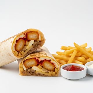 Tacos pollo gamberi impanati