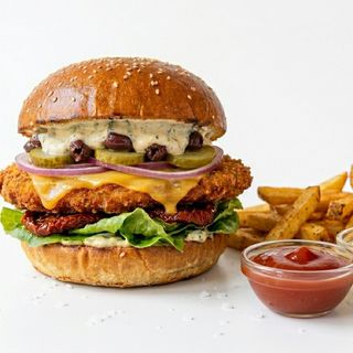 Burger con il Pollo Croccante