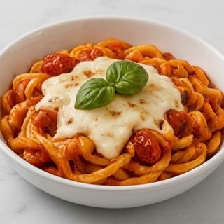 Pasta pomodorini e provola