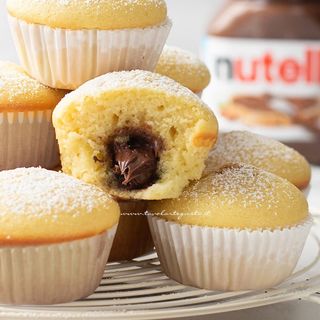Muffin con Nutella