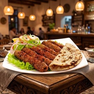 Seek kebab + piadina + drink
