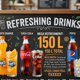 Fanta , Coca Cola , Pepsi , sprite 1.5 L