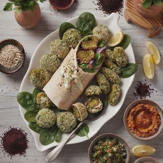PIADINA POLPETTINE VEGETALI CON SPINACI