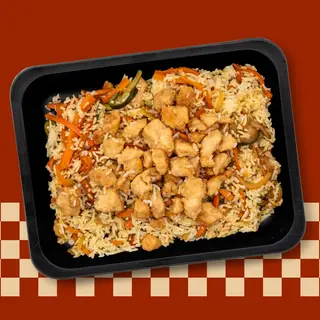 Riso pollo e verdure