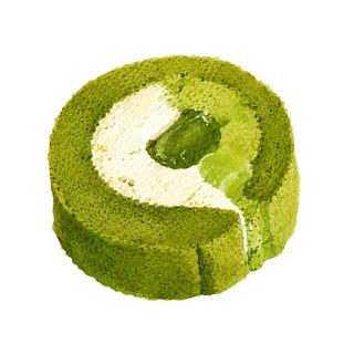 Matcha swiss roll