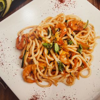 Satai shrimp Udon