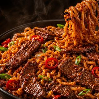 Beef spicy noodles