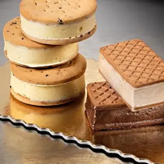 Biscotto gelato alla vaniglia del Madagascar