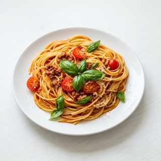 Spaghetti pomodoro basilico