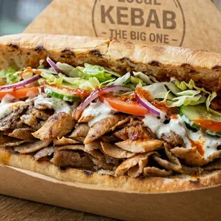 Panino doppia carne, verdure, salse
