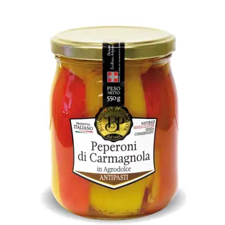 Peperoni di Carmagnola in agrodolce Buongustaio Piemonte 550gr