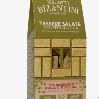Tessere salate ai semi di zucca vegani e biologici