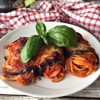 Involtini di melanzane con pasta