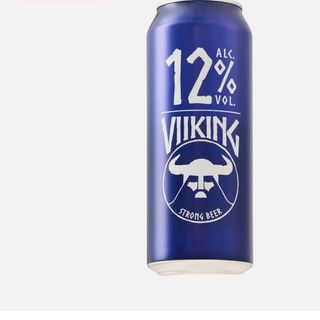 Birra VIIKING 12% STRONG BEER Lattina 50cl Doppio Malto extra strong