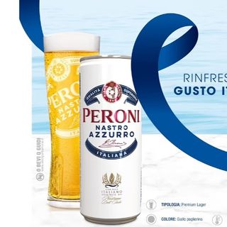 Peroni Nastro Azzurro 50cl can