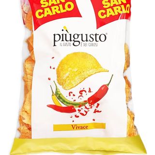 San Carlo Più Gusto Vivace Potato Chips Gusto Paprika Maxi Bag 200 g