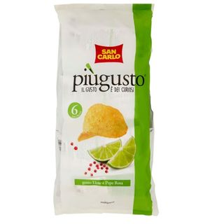 San Carlo Lime and Pink Pepper Chips, 150g