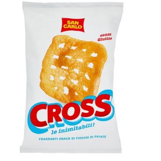 San Carlo Le Inimabili Cross Fragrant Potato Flakes Snack Gluten Free 70 g