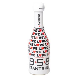 Mini Bottle Holy Favor Gift Idea Birthday 18th Promise Communion Anniversary (Extra Dry 75 White Love Heart)