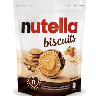 Nutella Biscuits Crunchy Biscuits with a Creamy Nutella Filling, Wheat Flour and Brown Sugar, Ideal for Breakfast, Snack and Snack 304g