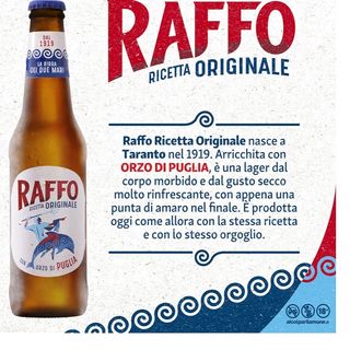 Raffo Original Recipe Beer 33cl cold