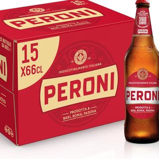 Peroni Beer Box with 15 Lager Beers in 66 cl