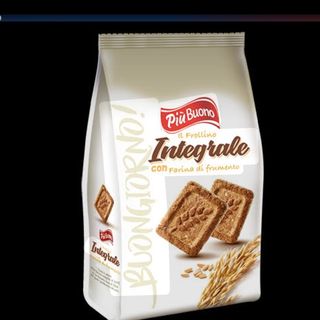 Più Buono Frollino Integrale biscuits. 300g